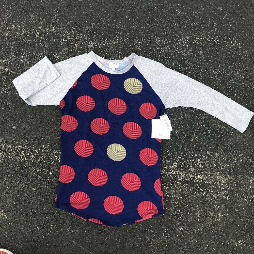Womens Lularoe Randy Ragland T Shirt Size XS Polka